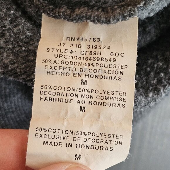 Champion Hoodie Mens M Gray Athletic Drawstring Pullover Sweatshirt - Picture 5 of 10